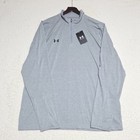 Under Armour Mens Locker 1 4 Zip Pullover Size Xl Gray Loose Fit Long Sleeve Nwt