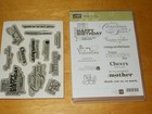 Stampin up  Delightful Dozen Clear-mount Stamp Set Vgc