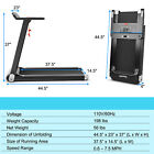 Electric Folding Treadmill Portable Cardio Running Machine W  App Control Silver