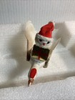 Vintage 1950s Santa On Stork With Spring  Christmas Ornament  Holt Howard Japan