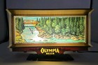 Vintage Olympia Beer Lighted Motion One Waterfall Cash Register Sign  9089 W box
