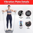 Vibration Fitness Platform Exercise Machine Vibrating Shaking Full Body Black