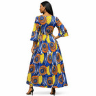 Women s Long Maxi African Dress Free Size   Plus Size African Print Long Sleeves