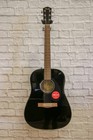Fender Fa-115 Dreadnought Acoustic Guitar - Natural  cracked On Back Lower Bout 