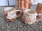 Giant 17 5  Vintage Stein   3 Mugs  Wilderness  Holland Mold Alaska Art Signed