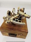 Brass Navigation Real Sextant Vintage Antique Working Collectible Nautical  9  