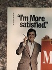 1979 More Cigarettes Print Ad Extra Satisfaction Vtg 1970s I m More Satisfied