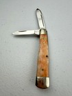 Vintage Swanner Two Blade Orange B0ne Gunstock Knife