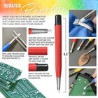 Pixiss Scratch Brush Pen Set Replacement Tips Fiberglass Steel Brass Nylon