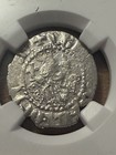 Levon I Ar Tram Ngc Au Crusader Era Armenia Silver 1198   1219 Lions   Cross