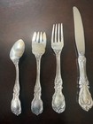 Reed   Barton Burgandy Sterling Silver 4 Piece Place Setting