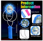 18 Pieces Retro Gyro Wheel Retro Magic Rail Twirler Light Up Toys