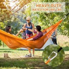 12 Pcs Aluminum Carabiner D Shape Clip Snap Key Hook Keychain Hiking Buckle