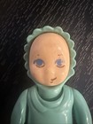 Vintage Little Tikes Green Teal Infant Baby Dollhouse Bonnet Outfit