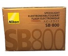 Nikon Speedlight Sb-800 Shoe Mount Flash   Gel Filter  Orig Box  Case  Utested