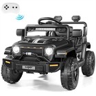 12v Kids Ride On Car Electric Power Wheels Jeep Truck W remote Control Bluetooth