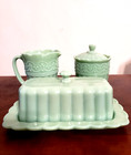 Jadeite Set Butter Dish   Sugar creamer Pioneer Woman Spotless Stylish Vintage