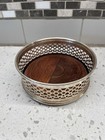 Vintage Silver Wine Bottle Coaster