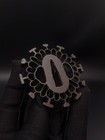Japanese Chrysanthemum And Mill-wheel Tsuba For Wakziashi Tanto Edo Period A149