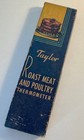 Vintage Taylor Roast Meat   Poultry Glass Thermometer W box And Instructions