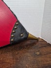 Antique Style Wood Leather Brass Fireplace Bellows 