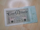 1 Billion Reichsmark Reichsbanknote Berlin German Empire Paper Money   