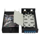 3-pack Lc-upc 6 Duplex 12 Port Wall Mount Fiber Enclosure With Splice Tray Singl