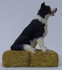 Danbury Mint A Welcome Rest Border Collie Dog Figurine 165g