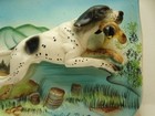 English Setter Pointer Dog Returning A Pheasant  Is A Wall Mount Figurine In 3-d