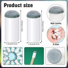 Pengxiaomei 40pcs Slip On Pool Cue Tips  2 Sizes Billiard Tips Slip-on    