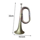 Scout Bugle Solid Copper And Brass Bugle With Mouthpiece Cavalry Trumpet
