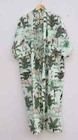 Indian Animal Printed 100  Cotton Robe Long Kimono Sleepwear Night Kimono Dress