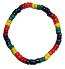 Gay Pride Rainbow Stretch Bracelet Anklet Coco Beads 4 Mm   8 Mm Size Choice