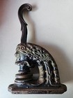 Antique Nywbry New York Boston Railway Company Lion Seal Stamper Cast Iron