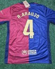 Fc Barcelona Replica Home Jersey Ronald Araujo  4 24 25 Size Medium