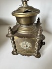 Antique Brass Vintage Coffee Mill W drawer