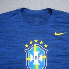 Brasil T Shirt Mens Medium Blue Soccer National Team Velocity Cbf Nike Dri Fit