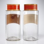 Antique French Apothecary Glass Jar Pair 19th Century Cloves Mallow
