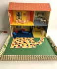 Vtg Marx Blondie   Dagwood Flip Open Cardboard Dollhouse Comic Newspaper Strip