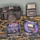 Vintage Kinetic Time Magazine Promotional 35mm Camera W case And Kinetic Flash