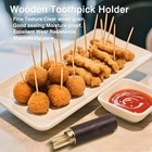 Tienyuu 3-pack Portable Wooden Toothpick Holder     Waterproof Mini Pocket   