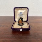 Vintage Hand Painted Wooden Sewing Thimble Floral Design