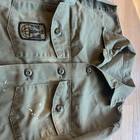 Vintage Us Army Og-507 Utility Shirt Mens M Olive Green Fatigue Field Unit Patch