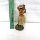 Vintage 7  Hula Dancing Girl Nodder Bobble Head Skirt   Lei Hawaiian Aloha Japan
