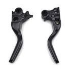 Black Shorty Brake Clutch Levers For Harley 96-03 Xl 96-07 Dyna Touring Softail