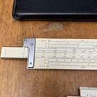Two Post Versalog Engineer Slide Rules With Leather Case 1460   1461 Hemmi Japan