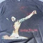 Vintage 2000 Marilyn Manson Hollywood Tour Tshirt Faded Black Xl Rare