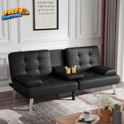 Futon Sofa Bed Modern Folding Futon Set Convertible Recliner Lounge For Living R