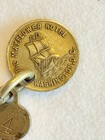 Vintage The Mayflower Hotel Room Key With Key Fob - Washington Dc - Rare