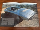 Maserati Khamsin  Large 4 Page Brochure   Poster   Sales Catalog